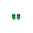 Load image into Gallery viewer, Emerald - Emerald Cut Drop Leverback set in 14k Gold Earrings