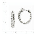Load image into Gallery viewer, 14k Hinged Hoop Earring with Diamonds