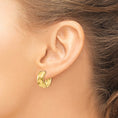 Load image into Gallery viewer, 14k Round Polished Faceted Hinged Earrings 6mm