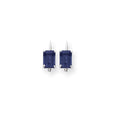 Load image into Gallery viewer, Sapphire - Emerald Cut Drop Leverback set in 14k Gold Earrings
