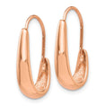 Load image into Gallery viewer, 14k Polished and Tapered J-Hoop Omega 5x8mm Earrings