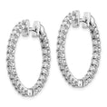 Load image into Gallery viewer, 14k Gold Diamond Hinged Hoop Earrings - VS2/SI1 (VS)