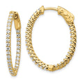 Load image into Gallery viewer, 14k Natural Diamond Round Hoop Earrings by Sabii Jewelry® 2mm