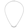 Load image into Gallery viewer, Diamond Bar Necklace Lab Grown VS+ F+ 14k