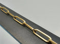 Load image into Gallery viewer, Paperclip Chain Bracelet 8" – 14k Yellow Gold - 701
