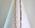 Load image into Gallery viewer, Paperclip Chain Necklace 24” – 14k Rose Gold - 767