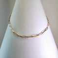Load image into Gallery viewer, Paperclip Chain Necklace 18" - 14k Yellow Gold -514