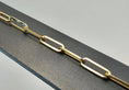 Load image into Gallery viewer, Paperclip Chain Bracelet 8” – 14k Yellow Gold - 852