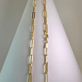 Load image into Gallery viewer, Paperclip Chain Necklace 24” – 14k Yellow Gold - 767