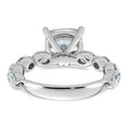 Load image into Gallery viewer, Cushion Cut and Oval Accent Certified Lab Grown Diamond Engagement Ring
