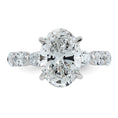 Load image into Gallery viewer, 5.5ct TW Round Cut Certified Lab Grown Diamond Engagement Ring