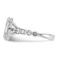 Load image into Gallery viewer, 5ct Oval Center and Round Cut Accents Lab Grown Diamond Engagement Ring