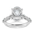Load image into Gallery viewer, 5ct Oval Center and Round Cut Accents Lab Grown Diamond Engagement Ring