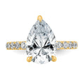 Load image into Gallery viewer, Certified Lab Grown Pear Solitaire Engagement Ring