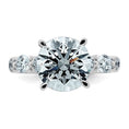 Load image into Gallery viewer, Round Center and Round Accents Lab Grown Diamond Engagement Ring