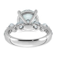 Load image into Gallery viewer, Round Center and Round Accents Lab Grown Diamond Engagement Ring