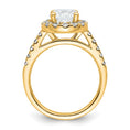 Load image into Gallery viewer, Round Natural Diamond 14k Halo Engagement Ring