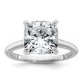 Load image into Gallery viewer, 5ct Cushion Cut Solitaire Certified Lab Grown Diamond Engagement Ring
