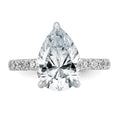 Load image into Gallery viewer, Pear Shaped 4.75 ct Certified Lab Grown Solitaire Engagement Ring