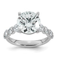 Load image into Gallery viewer, 5ct Round Center and Round Cut Accents Lab Grown Diamond Engagement Ring