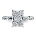 Load image into Gallery viewer, Radiant Cut with Pear Accents Certified Lab Grown Diamond Engagement Ring