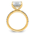 Load image into Gallery viewer, 4.65ct TW Princess Cut Solitaire Lab Grown Diamond Engagement Ring