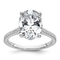 Load image into Gallery viewer, 4.27ct Oval Cut Certified Lab Grown Diamond Engagement Ring