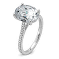 Load image into Gallery viewer, 4.27ct Oval Cut Certified Lab Grown Diamond Engagement Ring