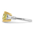 Load image into Gallery viewer, 4.36ct TW Two Tone Certified Lab Grown Cushion Diamond Engagement