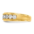 Load image into Gallery viewer, Men's 1.50 carat Seven Stone Lab Grown Diamond VS/SI+ G+