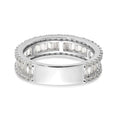 Load image into Gallery viewer, 14k White Gold Baguette and Round Diamond Wedding Band