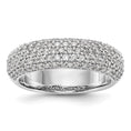 Load image into Gallery viewer, White Gold Pave .75 carat Diamond Wedding Band