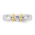 Load image into Gallery viewer, Men's Two-Tone .50 carat Lab Grown Diamond Wedding Band