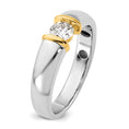 Load image into Gallery viewer, Men's Two-Tone .50 carat Lab Grown Diamond Wedding Band