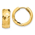 Load image into Gallery viewer, 14k Round Polished Faceted Hinged Earrings 6mm
