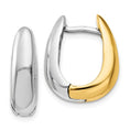 Load image into Gallery viewer, 14k U-Shaped Hinged Hoop Earrings
