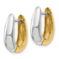 Load image into Gallery viewer, 14k U-Shaped Hinged Hoop Earrings

