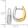 Load image into Gallery viewer, 14k U-Shaped Hinged Hoop Earrings
