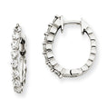 Load image into Gallery viewer, 14k Gold Diamond Hoop Hinged Earrings (VS)
