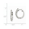 Load image into Gallery viewer, 14k Gold Diamond Hoop Hinged Earrings (VS)
