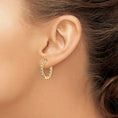Load image into Gallery viewer, 14k Gold Diamond In/Out Hoop Hinged Earrings - VS2/SI1 (VS)
