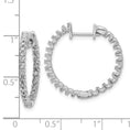 Load image into Gallery viewer, 14k Gold Diamond Hinged Hoop Earrings - VS2/SI1 (VS)
