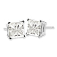 Load image into Gallery viewer, 14k Brilliant Moissanite Screw Back Earrings 8mm
