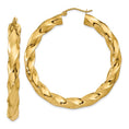 Load image into Gallery viewer, 14k Twisted Hoop Earrings 5mm
