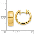 Load image into Gallery viewer, 14k Round Hoop Hinged Earrings 5mm
