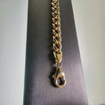 Load image into Gallery viewer, Italian Curb Hallow Bracelet – 14k Yellow Gold - 9 inches
