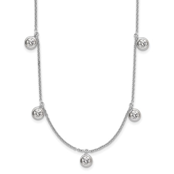 18k LUX Diamond Bezel Set Necklace