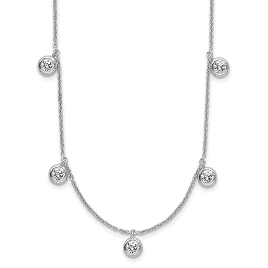 18k LUX Diamond Bezel Set Necklace