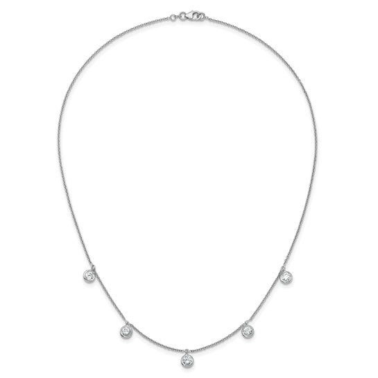 18k LUX Diamond Bezel Set Necklace