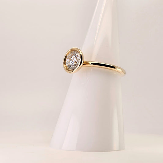 Lab Grown Diamond Solitaire Ring - by Sabii Jewelry®